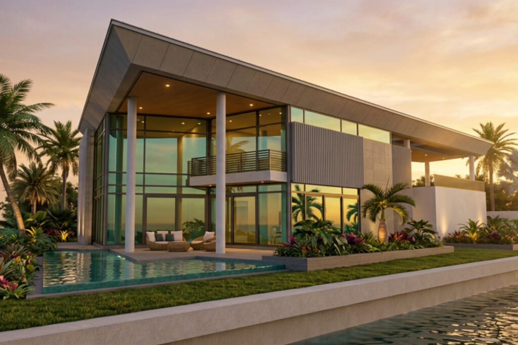 Modern Home in Inter Coastal Waterway